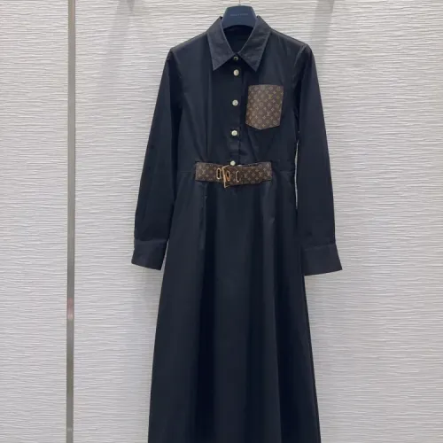 Louis Vuitton LV Dresses Long Sleeved For Women #1422601 $80.00 USD, Wholesale Replica Louis Vuitton LV Dresses