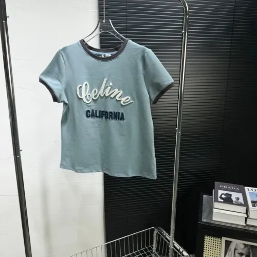 Celine T-Shirts Short Sleeved For Women #1422631 $52.00 USD, Wholesale Replica Celine T-Shirts