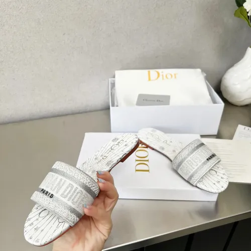 Replica Christian Dior Slippers For Women #1422758 $76.00 USD for Wholesale