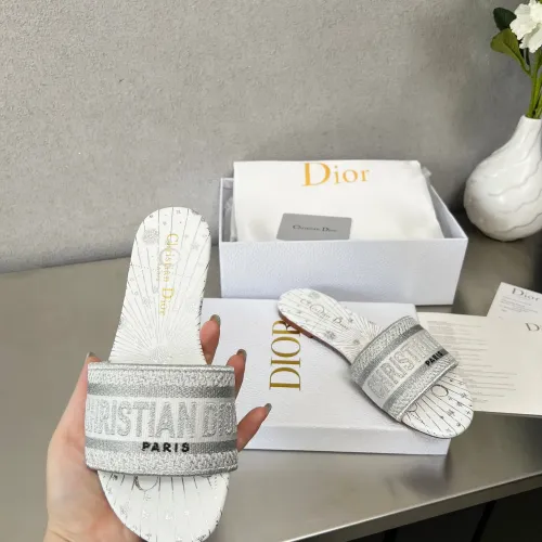 Replica Christian Dior Slippers For Women #1422758 $76.00 USD for Wholesale