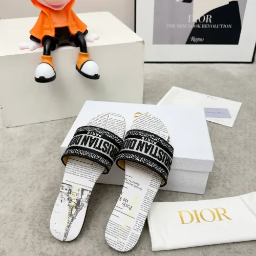 Replica Christian Dior Slippers For Women #1422781 $76.00 USD for Wholesale