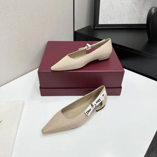 Christian Dior Flat Shoes For Women #1422971 $98.00 USD, Wholesale Replica Christian Dior Flat Shoes