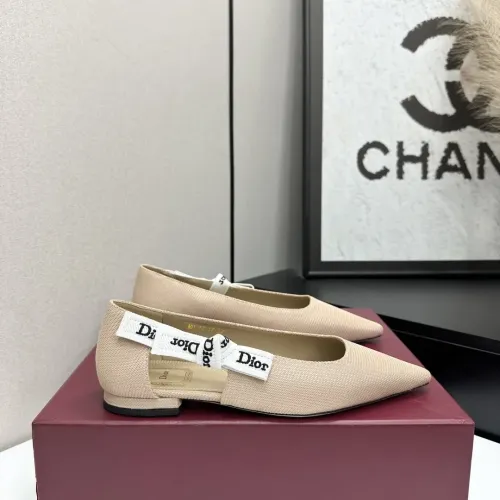 Replica Christian Dior Flat Shoes For Women #1422971 $98.00 USD for Wholesale