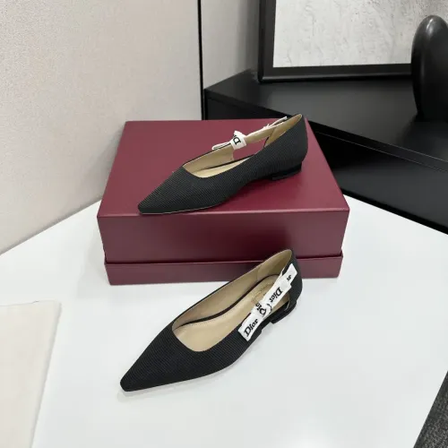 Christian Dior Flat Shoes For Women #1422972 $98.00 USD, Wholesale Replica Christian Dior Flat Shoes