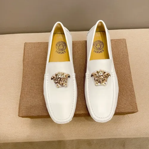 Versace Leather Shoes For Men #1423011 $76.00 USD, Wholesale Replica Versace Leather Shoes