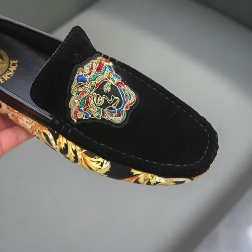 Replica Versace Leather Shoes For Men #1423014 $76.00 USD for Wholesale