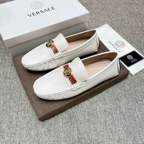 Versace Leather Shoes For Men #1423059 $80.00 USD, Wholesale Replica Versace Leather Shoes