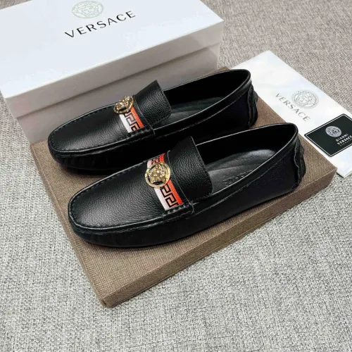 Versace Leather Shoes For Men #1423060 $80.00 USD, Wholesale Replica Versace Leather Shoes