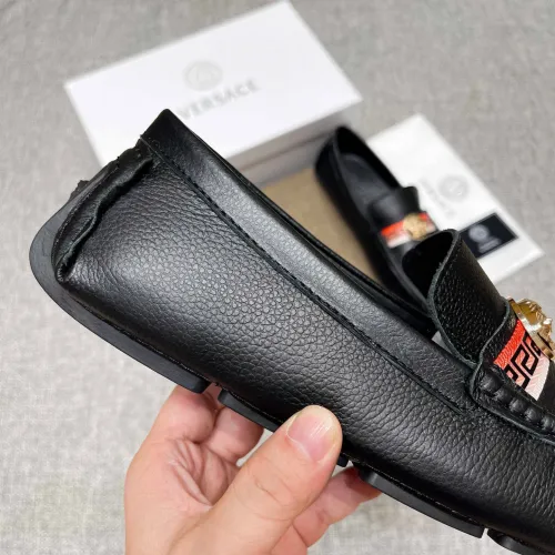 Replica Versace Leather Shoes For Men #1423060 $80.00 USD for Wholesale