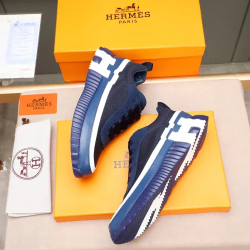 Replica Hermes Casual Shoes For Men #1423069 $82.00 USD for Wholesale