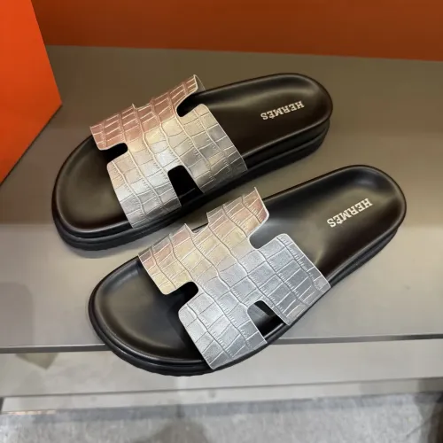 Replica Hermes Slippers For Men #1423157 $52.00 USD for Wholesale