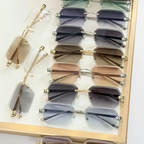 Replica Cartier AAA Quality Sunglassess #1423159 $80.00 USD for Wholesale