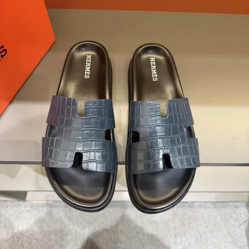 Replica Hermes Slippers For Men #1423167 $52.00 USD for Wholesale