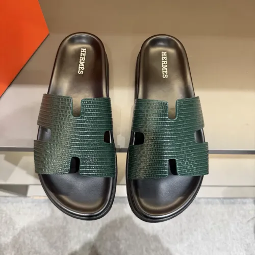 Replica Hermes Slippers For Men #1423169 $52.00 USD for Wholesale