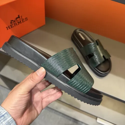 Replica Hermes Slippers For Men #1423169 $52.00 USD for Wholesale