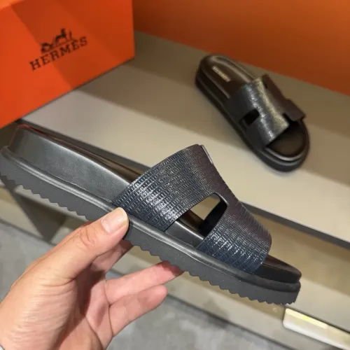 Replica Hermes Slippers For Men #1423170 $52.00 USD for Wholesale