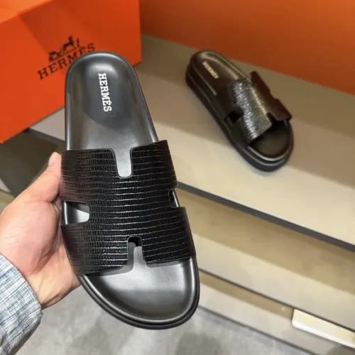 Replica Hermes Slippers For Men #1423171 $52.00 USD for Wholesale