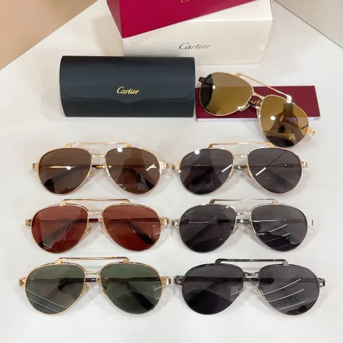 Replica Cartier AAA Quality Sunglassess #1423384 $60.00 USD for Wholesale
