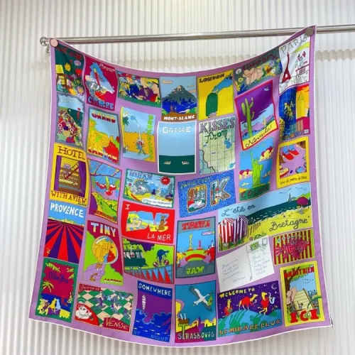 Hermes Silk Squares #1423698 $64.00 USD, Wholesale Replica Hermes Scarf