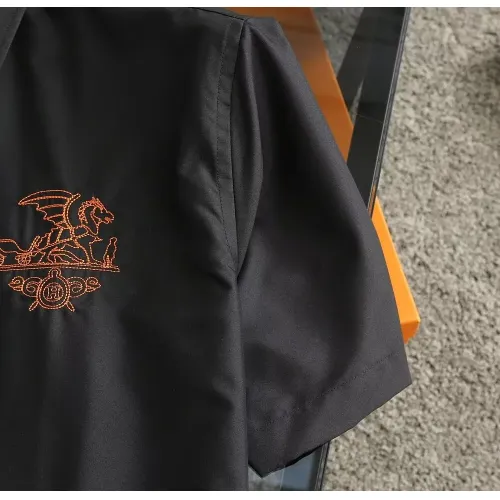 Replica Hermes Shirts Short Sleeved For Men #1423743 $38.00 USD for Wholesale