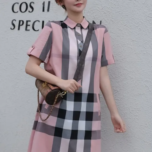 Replica Burberry Dresses Short Sleeved For Women #1423751 $76.00 USD for Wholesale