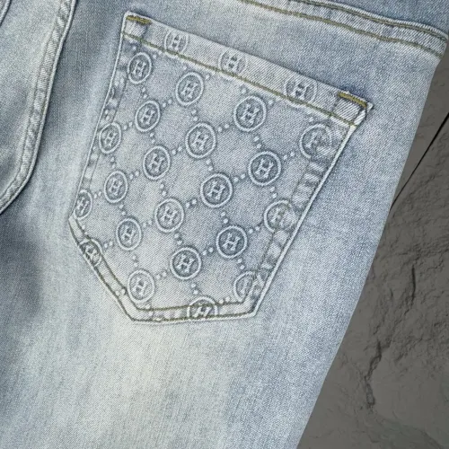 Replica Hermes Jeans For Men #1423961 $52.00 USD for Wholesale