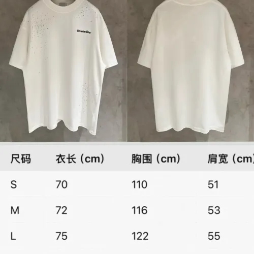 Replica Christian Dior T-Shirts Short Sleeved For Unisex #1424104 $56.00 USD for Wholesale