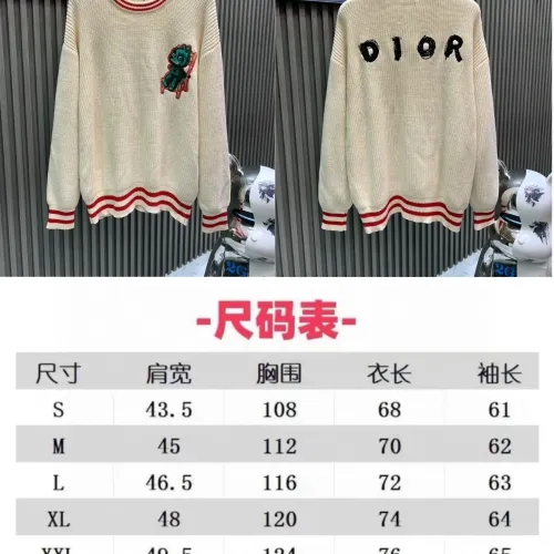 Replica Christian Dior Sweaters Long Sleeved For Unisex #1424147 $68.00 USD for Wholesale