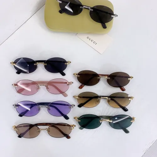 Replica Gucci AAA Quality Sunglasses #1424226 $60.00 USD for Wholesale