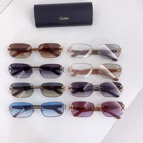 Replica Cartier AAA Quality Sunglassess #1424350 $60.00 USD for Wholesale
