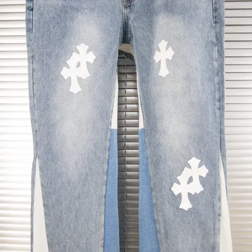 Replica Chrome Hearts Jeans For Men #1424489 $48.00 USD for Wholesale