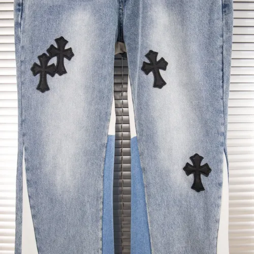Replica Chrome Hearts Jeans For Men #1424490 $48.00 USD for Wholesale