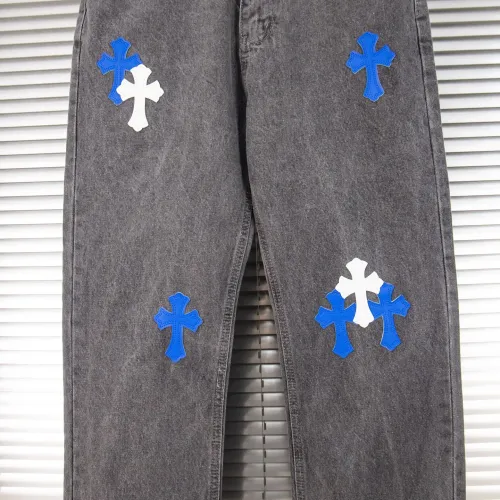Replica Chrome Hearts Jeans For Men #1424505 $52.00 USD for Wholesale