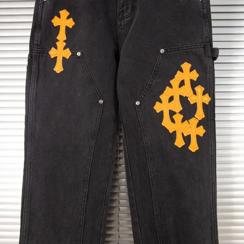 Replica Chrome Hearts Jeans For Men #1424518 $56.00 USD for Wholesale