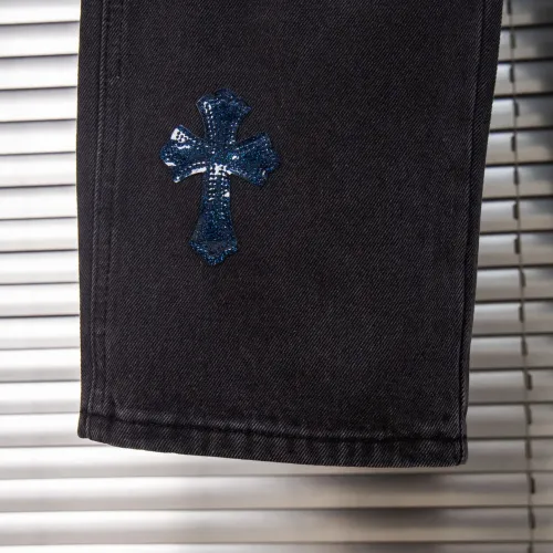 Replica Chrome Hearts Jeans For Men #1424522 $56.00 USD for Wholesale