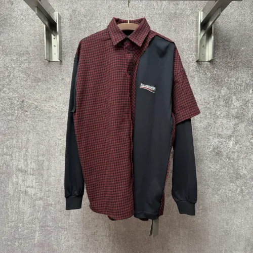 Balenciaga Shirts Long Sleeved For Men #1424800 $98.00 USD, Wholesale Replica Balenciaga Shirts