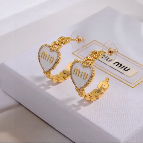 MIU MIU Earrings For Women #1424872 $27.00 USD, Wholesale Replica MIU MIU Earrings