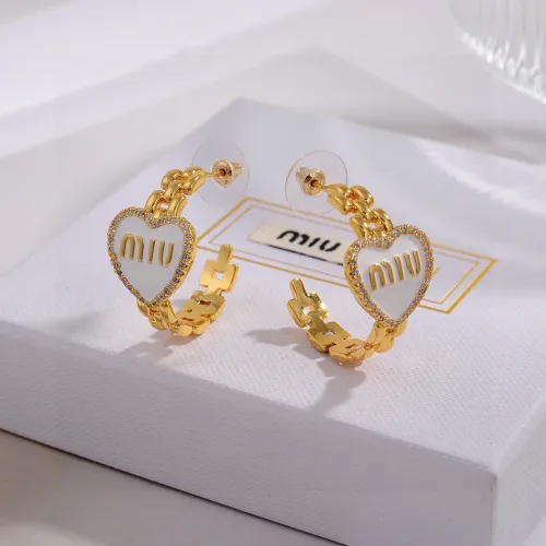 Replica MIU MIU Earrings For Women #1424872 $27.00 USD for Wholesale