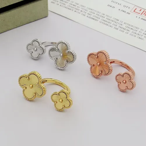 Replica Van Cleef & Arpels Rings In Gold For Women #1425132 $25.00 USD for Wholesale
