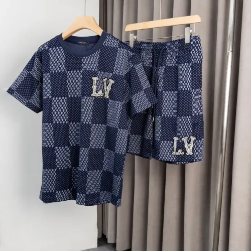Louis Vuitton LV Tracksuits Short Sleeved For Men #1425516 $60.00 USD, Wholesale Replica Louis Vuitton LV Tracksuits