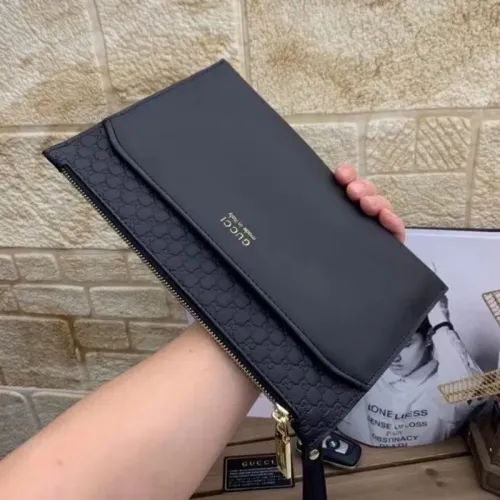 Replica Gucci AAA Man Pouches #1425850 $64.00 USD for Wholesale