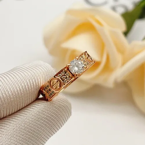 Replica Cartier Rings In Rose Gold #1425865 $34.00 USD for Wholesale