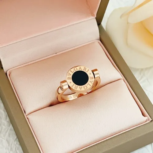 Replica Bvlgari Rings In Rose Gold For Women #1425879 $29.00 USD for Wholesale