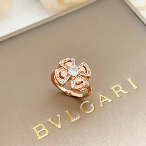 Bvlgari Rings In Rose Gold For Women #1425883 $29.00 USD, Wholesale Replica Bvlgari Rings