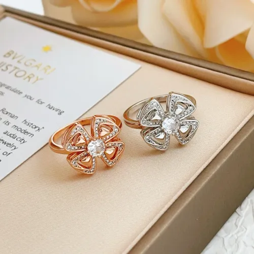 Replica Bvlgari Rings In Rose Gold For Women #1425883 $29.00 USD for Wholesale