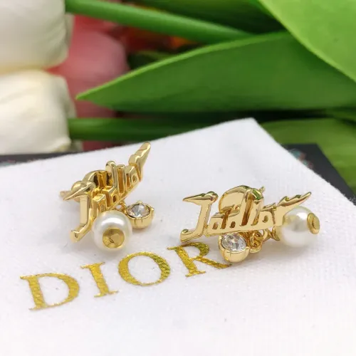 Replica Christian Dior Earrings For Women #1426143 $25.00 USD for Wholesale
