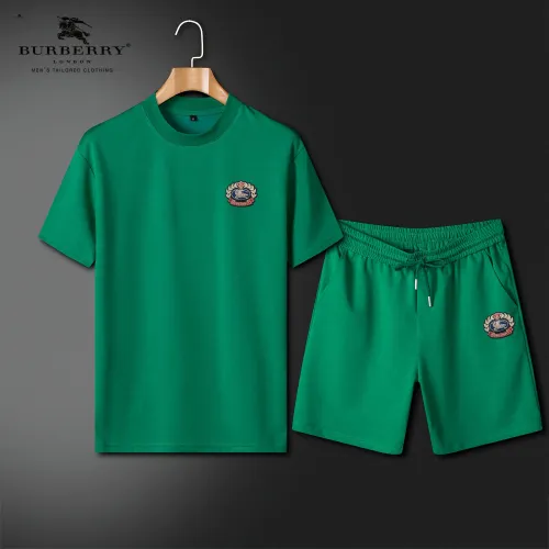 Burberry Tracksuits Short Sleeved For Men #1426586 $64.00 USD, Wholesale Replica Burberry Tracksuits