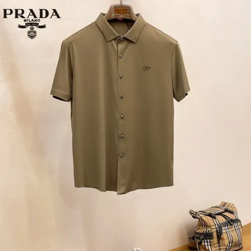 Prada Shirts Short Sleeved For Men #1426910 $52.00 USD, Wholesale Replica Prada Shirts