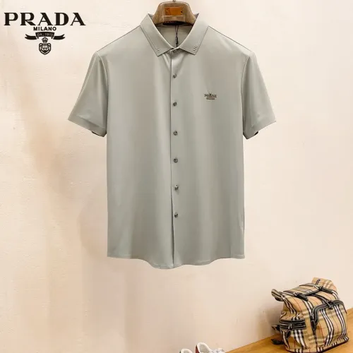 Prada Shirts Short Sleeved For Men #1426911 $52.00 USD, Wholesale Replica Prada Shirts