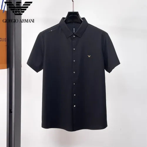 Armani Shirts Short Sleeved For Men #1426934 $52.00 USD, Wholesale Replica Armani Shirts